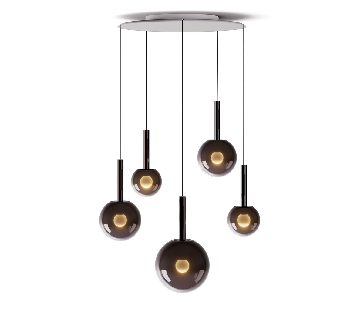 Occhio Luna sospeso cloud 5 LED Pendelleuchte